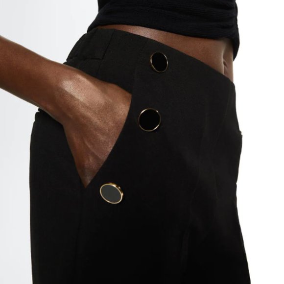 Mango Cropped Button Pants 1XL - NWT - Picture 5 of 10